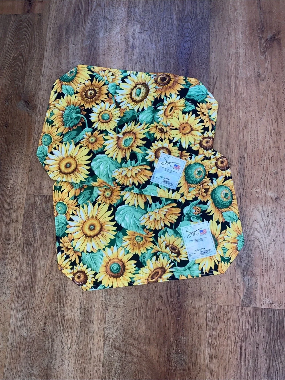 Suzanne Betro Sunflower Placemat Set – Yellow & Green